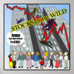 Stocks gone Wild Wall Street Poster posters
