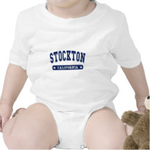 Stockton California College Style tee shirts