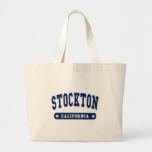 Stockton California College Style tee shirts Canvas Bag