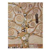 Stoclet Fries Tree Of Life Post Card