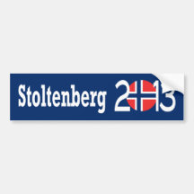 Stoltenberg 2013 bumper sticker