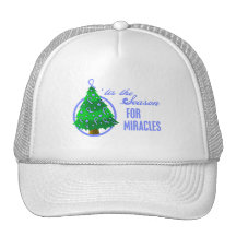 Stomach Cancer Christmas Miracles Mesh Hats