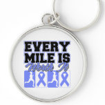 Stomach Cancer Every Mile is Worth It keychains