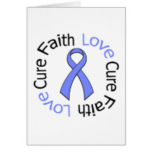 Stomach Cancer Faith Love Cure Greeting Card