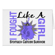 Stomach Cancer Fought Like A Girl 8 Card