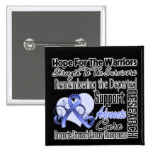 Stomach Cancer Hope Tribute Collage Button