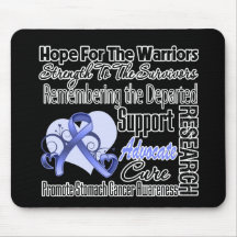 Stomach Cancer Hope Tribute Collage Mousemat