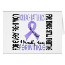 Stomach Cancer I Proudly Wear Periwinkle 2 Cards
