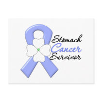 Stomach Cancer Survivor Flower Ribbon Postcards