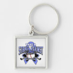 Stomach Cancer Take A Strike Keychain