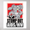 Stomp Out AIDS/HIV posters