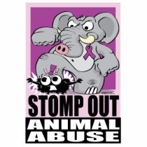 Stomp Out Animal Abuse Photo Sculpture