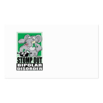 Stomp Out Bipolar Disorder Business Cards