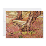 Stone Bench in the Saint-Paul Hospital - van Gogh invitations