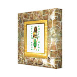 Stone illusion photo border wrapped canvas canvas prints