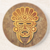 Stone Mayan Mask Coaster