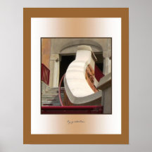 Stone Staircase Beneath Archway Photo Poster