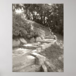 Stone Stairs at a Local Japanese Garden posters