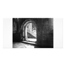 stone-stairs-in-fountains-abbey personalized photo card