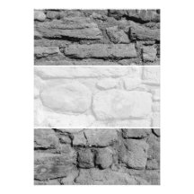 Stone Wall. Black and white. Custom Invitations