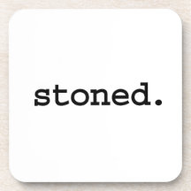 stoned. beverage coasters