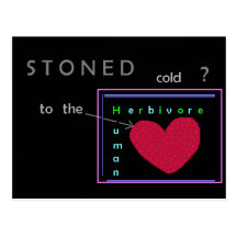 Stoned cold? Postcard