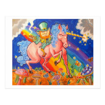 Stoned Leprachaun Postcard