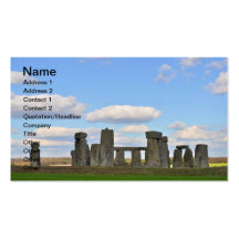 Stonehenge 13 business card template