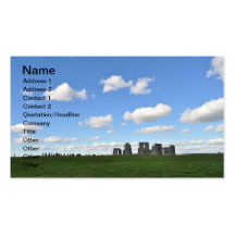 Stonehenge 18 business card