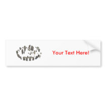 Stonehenge: 3D Model: Bumper Sticker