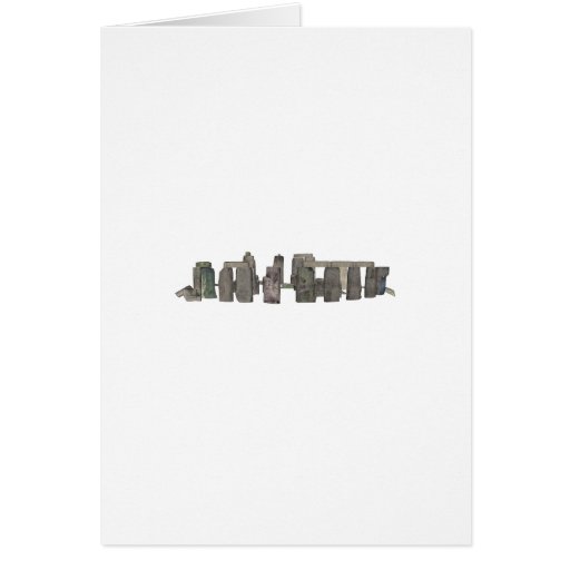 Stonehenge: 3D Model: Greeting Card