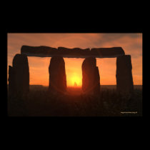 Stonehenge Sunrise Poster posters