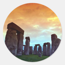Stonehenge, Wiltshire, England Round Stickers