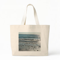 Stones On Beach Shore Canvas Bag