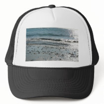Stones On Beach Shore Mesh Hats