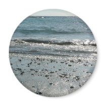 Stones On Beach Shore Fridge Magnet