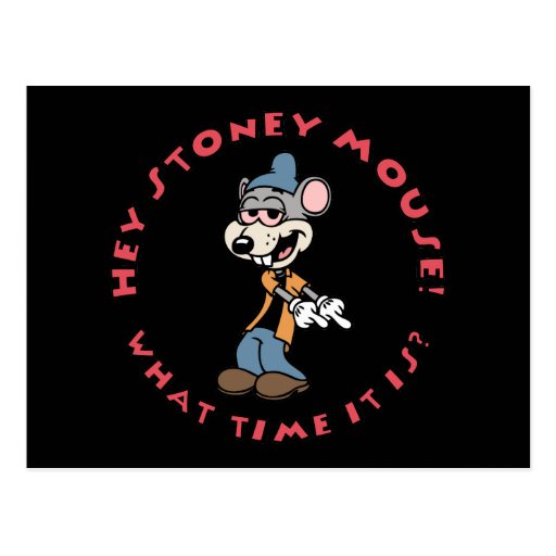Stoney Mouse -Time Postcard