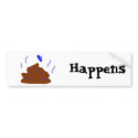 Stool Happens bumper stickers