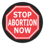 Stop Abortion Now stickers
