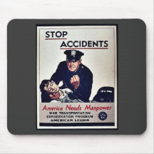 Stop Accidents Mouse Pads
