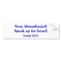 Stop Ahmadinejad! Bumper Stickers