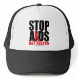 Stop AIDS: Get Tested Mesh Hat