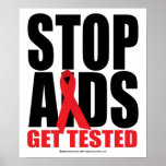 Stop AIDS: Get Tested posters