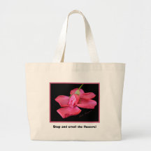 Stop and smell the flowers! Bag