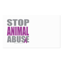 Stop Animal Abuse Business Card Templates