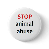 Stop Animal Abuse Pin
