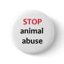 Stop Animal Abuse Pin