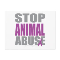 Stop Animal Abuse Post Card