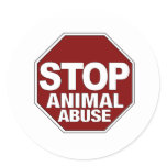 Stop Animal Abuse stickers