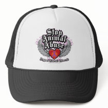 Stop Animal Abuse Wings Hats